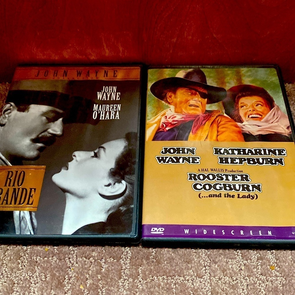 Two John Wayne DVD’s Rio Grande Rooster Cogburn Classics Family